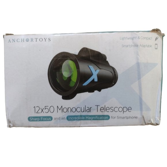 Monocular Telescope 12x50 with Smartphone Adapter Anchor Toys - Picture 7 of 8